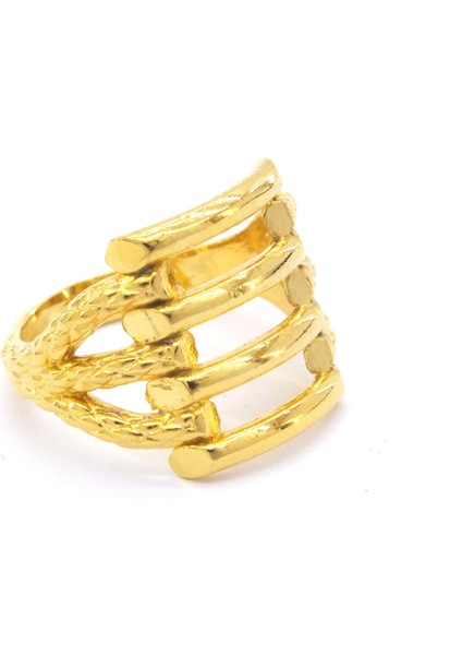 Altın Kaplama 4 Sıra Kaburga Kadın Yüzük YZK-229 modelleri