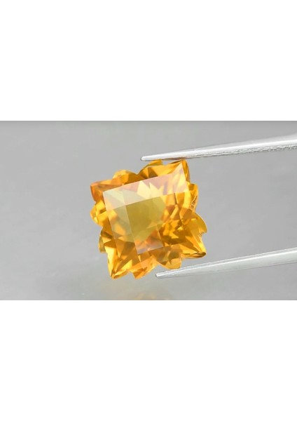 5.67 ct 11.2X11.2 mm Vs Fancy Natural Yellow Citrine, Brazil