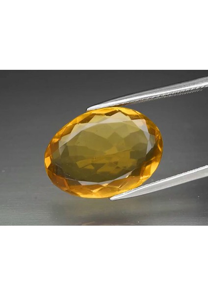 6.83 ct 13X9.8 mm Vs Oval Natural Yellow Citrine, Brazil