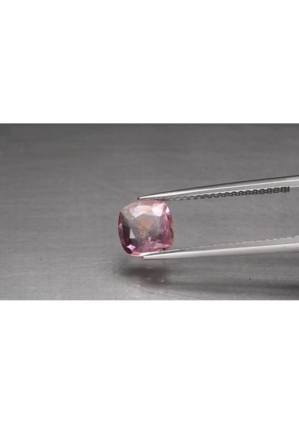1.01 ct 6.7x6.6 mm Cushion Natural Purplish Pink Spinel, Myanmar