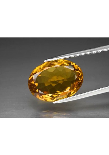 13.59 ct 18X13 mm Vs Oval Natural Yellow Citrine, Brazil