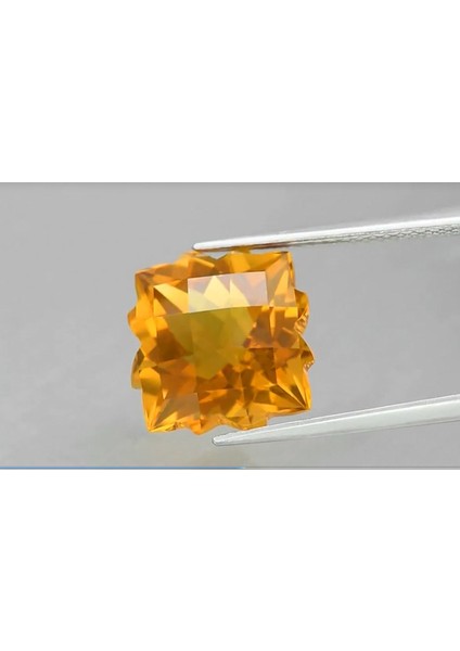 6.41 ct 11.4X11.4 mm Vs Fancy Natural Yellow Citrine, Brazil