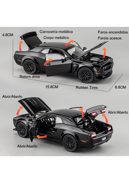 Hızlı ve Öfkeli 10 Dodge Charger Srt Mbak Metal 1/32 (Yurt Dışından)