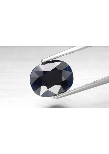 2.22 ct 9x7.2 mm Oval Midnight Blue Sapphire Ethiopia, Heated