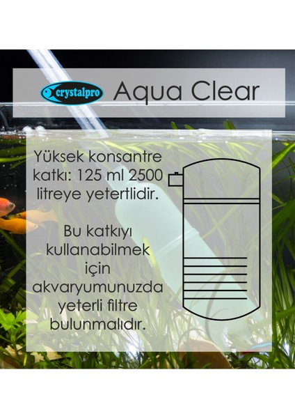 Aqua Clear Su Berraklaştırıcı Ağır Metal Temizleyici 125ml modelleri