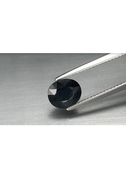 2.13 ct 7.7x6.6 mm Oval Deep Blue Sapphire Australia, Heated