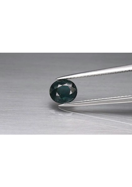 1.19 ct 6.7X6 mm Oval Bluish Green Sapphire Australia, Heated