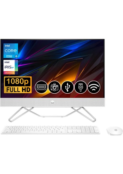24-CB1017NT Intel Core I5 1235U 8gb 256GB M.2 SSD 761F1EA Atl1 23.8" Fdos All In One Bilgisayar