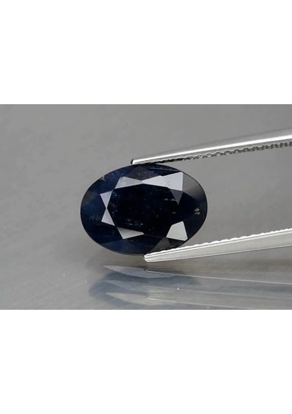 3.55 ct 11.5X8 mm Oval Deep Blue Sapphire Africa, Heated