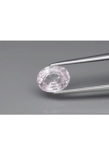 1.43 ct 7.5X6 mm Oval Very Light Pink Sapphire Madagascar *heated
