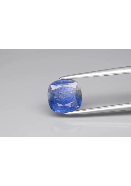 2.37 ct 8.2X8 mm Cushion Natural Untreated Blue Kyanite, Nepal