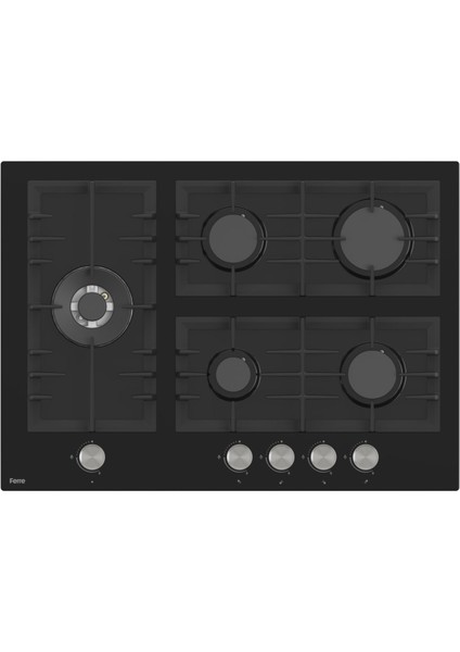 Flowart Bl Modüler Seriisi 3'lü Siyah Ankastre Set ( QBL62CS-BL135-D080 )