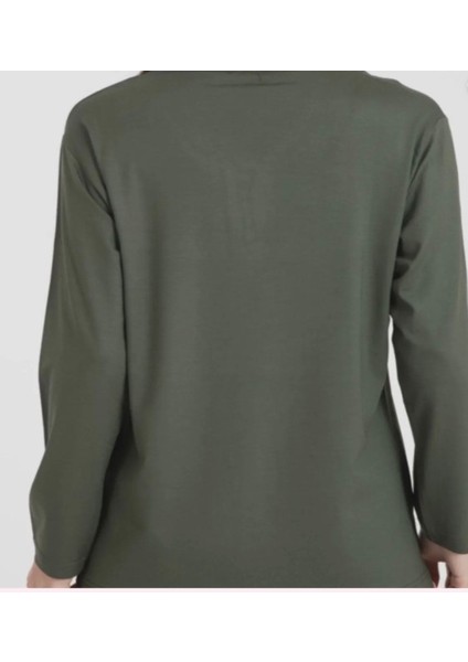 Likralı Turlu Viskon V Yaka Anne Penye Bluz modelleri