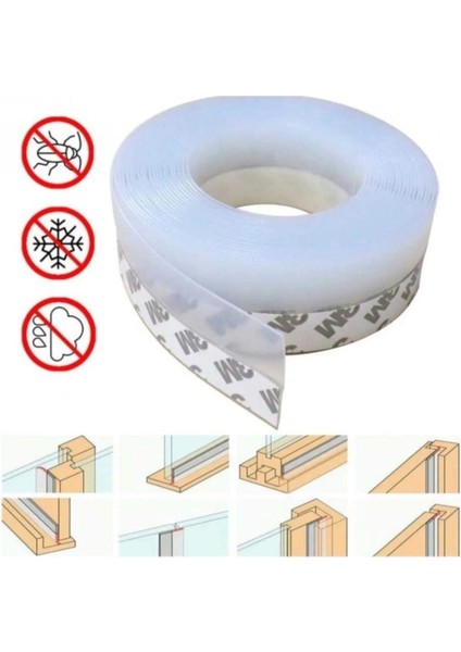 3 M x 3 cm Kapı Altı Bandı Pencere Rüzgar Önleyici Bant Toz Böcek Geçirmez Soğuk Kesici Bantı fiyatları
