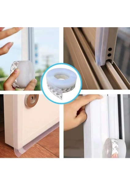 3 M x 3 cm Kapı Altı Bandı Pencere Rüzgar Önleyici Bant Toz Böcek Geçirmez Soğuk Kesici Bantı fırsatları