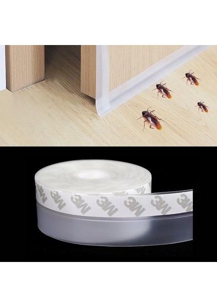 3 M x 3 cm Kapı Altı Bandı Pencere Rüzgar Önleyici Bant Toz Böcek Geçirmez Soğuk Kesici Bantı indirimleri