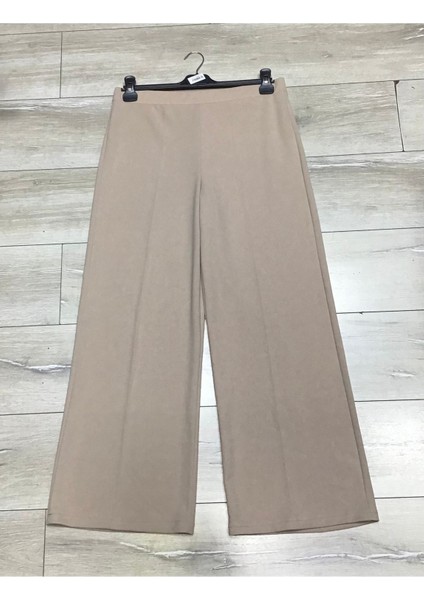 Scuba Beli Lastikli Bedenli Büyük Beden Bol Paça Pantolon modelleri
