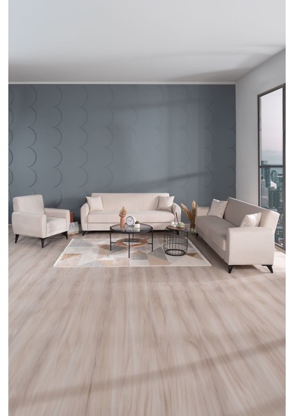 Dove Yüksek Ayaklı 3 3 B Koltuk Takımı Krem fiyatları