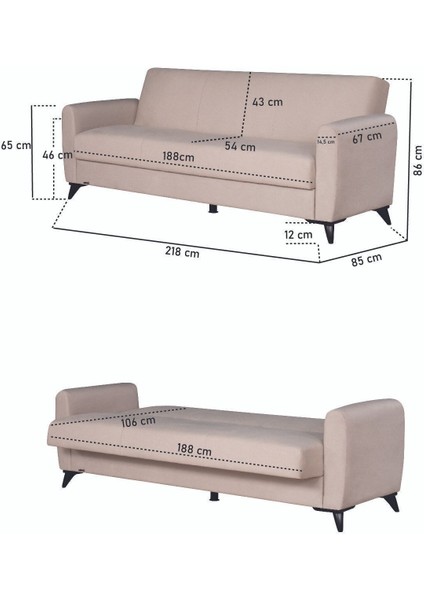 Dove Yüksek Ayaklı 3 2 B B Koltuk Takımı Krem indirimleri