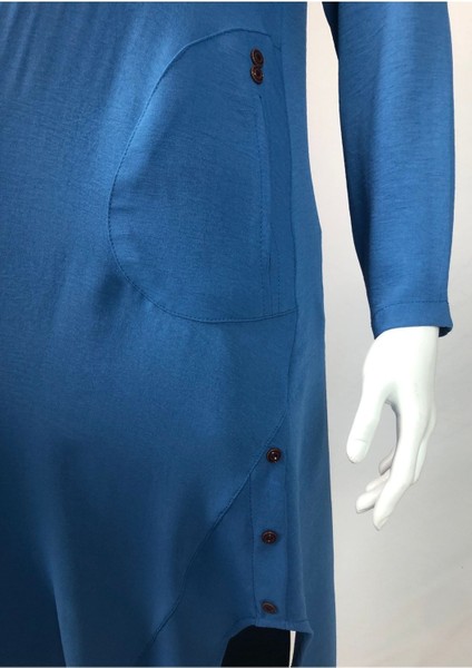 Cepli Ayrobin Uzun Spor Tunik
