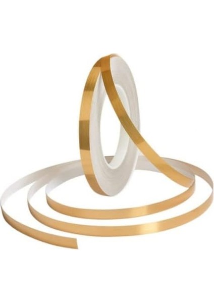 Fayans ve Karo Arası Şerit Bant, 1 cm 50 Metre Fayans Arası Kullanım Su Geçirmez Şerit Bant (Gold)