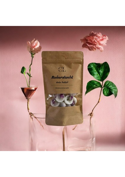 Buhurdanlık Koku Tableti Gül Kokusu Mum Erimesi Soya Mumu, El Yapımı Soya Wax