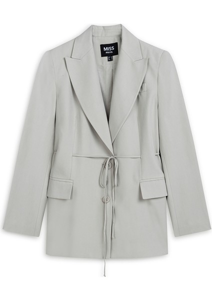Ince Kuşaklı Vatkalı Blazer IS1250106005030 indirimleri