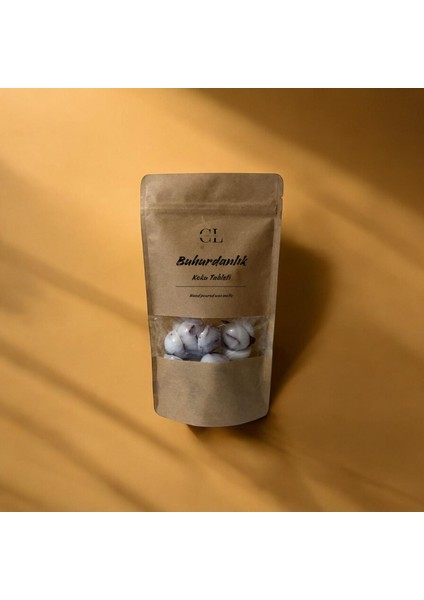 Buhurdanlık Koku Tableti Amber Kokusu Mum Erimesi Soya Mumu, El Yapımı Soya Wax