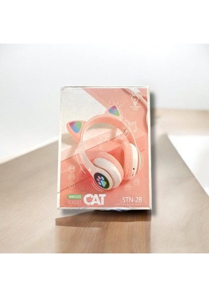 Kulaküstü Bluetooth Kedi Kulaklı Kulaklık