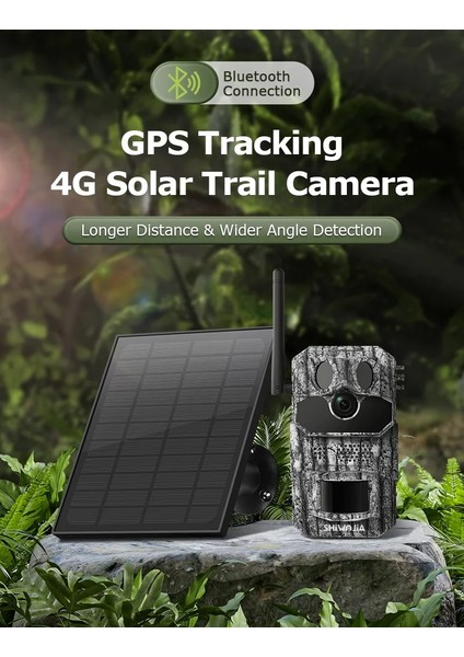 S443H 3mp 4g Solar Foto Kapan No-Glow Kamuflaj Avcılık Doğal Yaşam Kamerası Sim Kartlı Rmz-Tech fırsatları