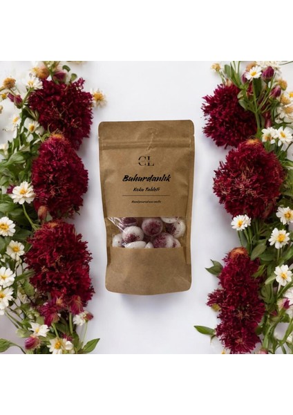Buhurdanlık Koku Tableti Nar çiçeği yasemin Kokusu Mum Erimesi Soya Mumu, El Yapımı Soya Wax