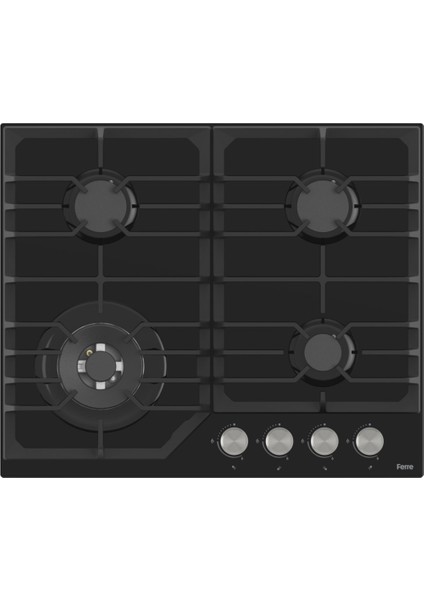 Flowart Nt Asimetrik Seriisi 3'lü Siyah Ankastre Set ( QBL62CS-NT025-D080 )