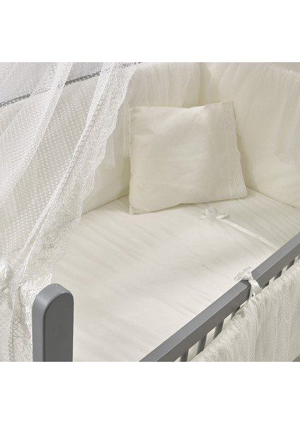 Meltem Smart Mia Anne Yanı Ahşap Sallanır Beşik 60x120 cm (gri-ekru) fırsatları