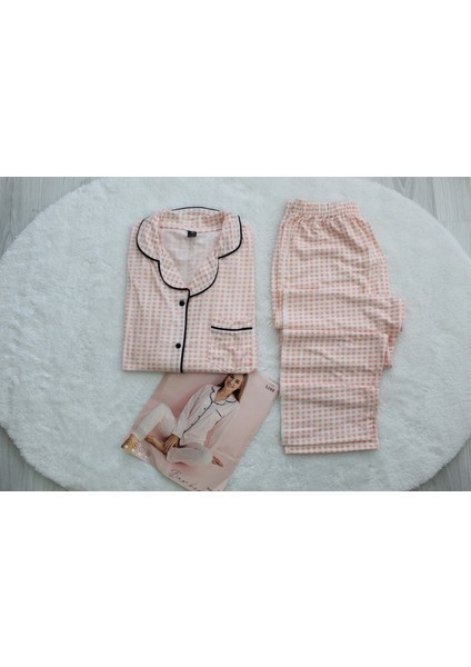 Kadın Düğmeli Pijama Takımı
