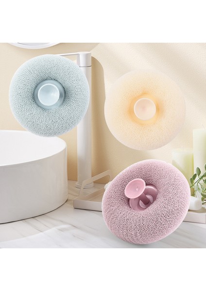 1 Adet Vantuzlu Yuvarlak Banyo Duş Lifi | Vücut Cilt Temizleyici Banyo Masaj Topu indirimleri