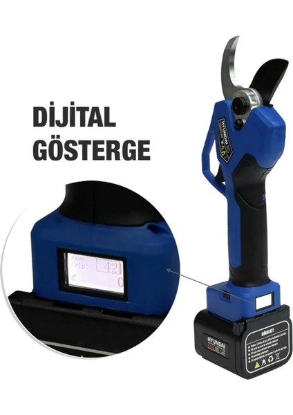 LaserCut 45XP Akülü Budama Makası 45 mm Çift Akü Dijital Gösterge