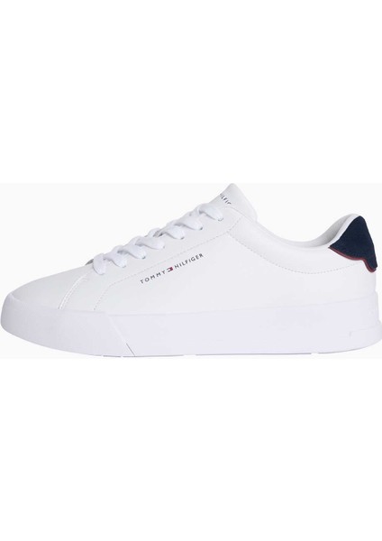 TH COURT LTH DETAIL ESS Beyaz Erkek Sneaker