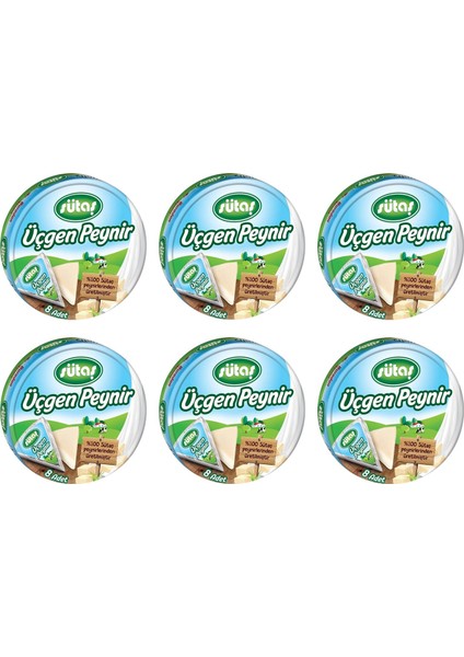 Üçgen Peynir 100 gr (8 x 12,5 gr) x 6 Adet