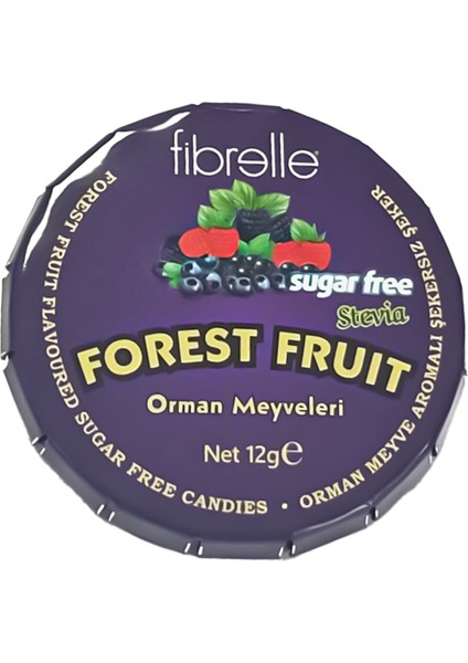 Stevialı Şekersiz Şeker 12 Li Orman Meyveleri