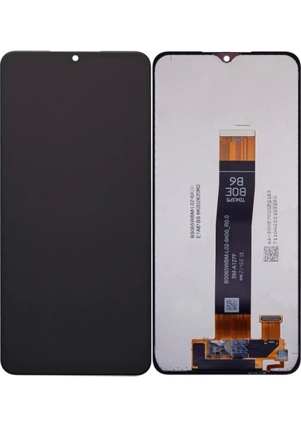 Samsung Galaxy A12S A127F LCD Ekran Dokunmatik Siyah Hk Servis Çıtasız