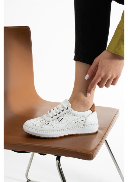 Ohen Kadın Deri Beyaz Günlük Ayakkabı modelleri