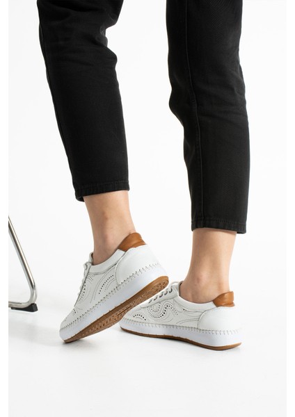 Ohen Kadın Deri Beyaz Günlük Ayakkabı fırsatları