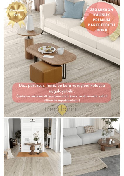 Kendinden Yapışkanlı 60 cm×500 cm Parke Görünümlü Premium Zemin Duvar Kağıdı Dolap Kaplama fiyatları