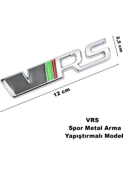 Skoda Vrs Metal Arma Yapıştırma Spor Krom Renk Arma Vrs Desenli Metal Arma Bagaj Çamurluk 1 Adet fiyatları