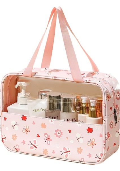 Kozmetik Çantası Pu Su Geçirmez Taşınabilir Tuvalet Çantası Büyük Kapasiteli Banyo Çantası Seyahat Taşınabilir Saklama Çantası Saklama Çantası (Yurt Dışından) fiyatları