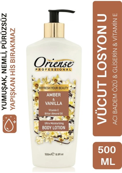 Nemlendirici Vücut Losyonu 500 ml - Gliserin ve E Vitamini İçerir