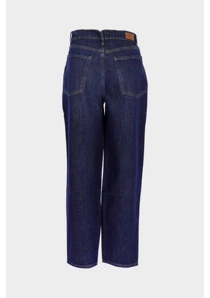 Ariana Koyu Mavi Yüksek Bel Patı Fermuarlı Mom Fit Jean Pantolon C 4934-021 fiyatları