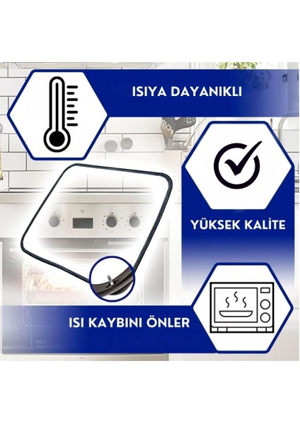Fırın Kapak Contası, Hotpoıint-Ariston Indesit ile Uyumlu