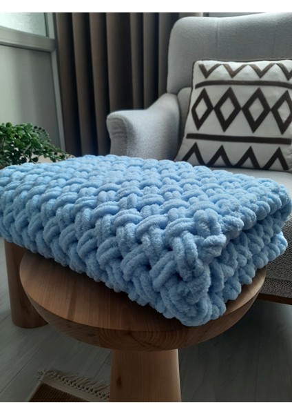 Puffy 183(AÇIK Mavi) Bebek Battaniyesi 85*85 cm