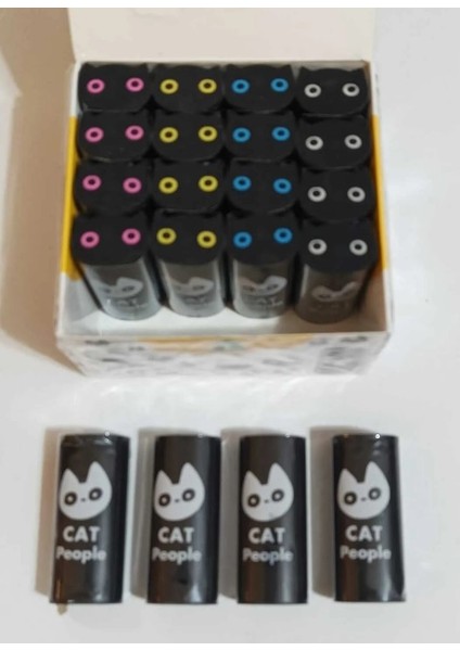 Kaliteli Siyah Silgi Cat (4 Adet)